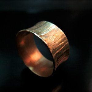 Solid 14K Gold Wedding Band for Women | Handmade & Custom | Statement ring